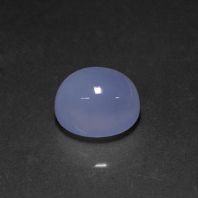 Calcédoine bleue naturelle transparent, 5,64 ct, transparent / translucide
