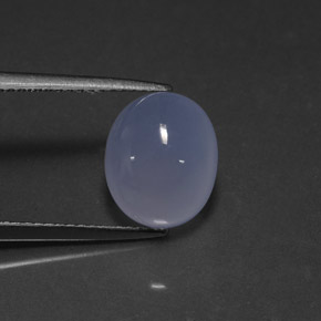 Calcédoine bleue naturelle transparent, 4,75 ct, transparent / translucide