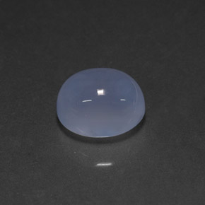 Calcédoine bleue naturelle transparent, 5,06 ct, transparent / translucide