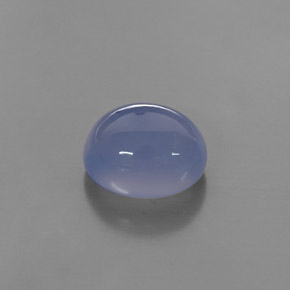 Calcédoine bleue naturelle transparent, 4,87 ct, transparent / translucide