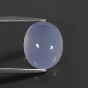 Calcédoine Bleu lavande naturelle Transparent, 4.83 ct, Transparent / Translucide