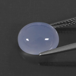 Calcédoine Bleu lavande naturelle Transparent, 4.83 ct, Transparent / Translucide