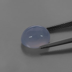 Calcédoine Bleu lavande naturelle Transparent, 4.42 ct, Transparent / Translucide