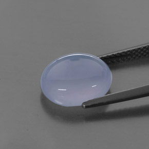 Calcédoine bleue naturelle transparent, 3,58 ct, transparent / translucide