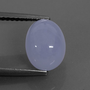 Calcédoine bleue naturelle transparent, 2,70 ct, transparent / translucide