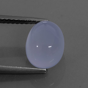 Calcédoine bleue naturelle transparent, 2,70 ct, transparent / translucide