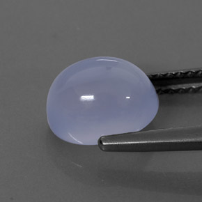 Calcédoine bleue naturelle transparent, 2,70 ct, transparent / translucide