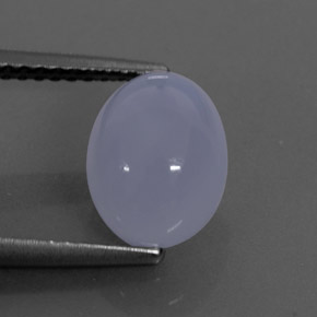Calcédoine bleue naturelle transparent, 2,42 ct, transparent / translucide