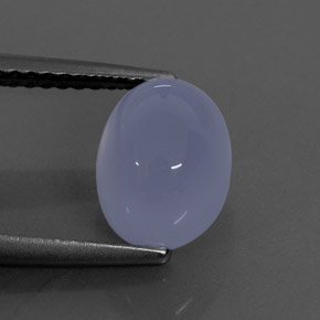 Calcédoine bleue naturelle transparent, 2,72 ct, transparent / translucide