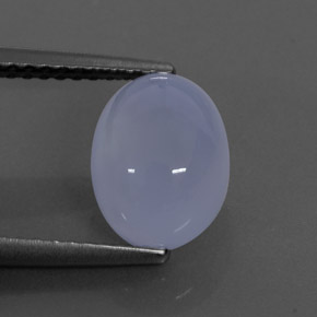 Calcédoine bleue naturelle transparent, 2,38 ct, transparent / translucide