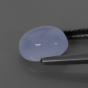 Calcédoine bleue naturelle transparent, 2,38 ct, transparent / translucide