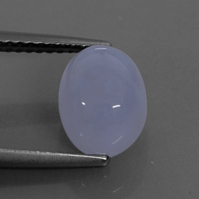 Calcédoine bleue naturelle transparent, 2,78 ct, transparent / translucide