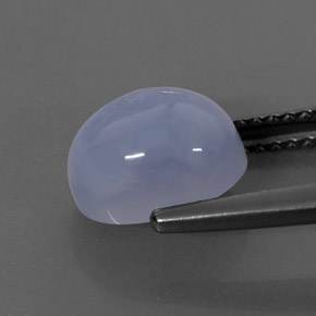 Calcédoine bleue naturelle transparent, 2,78 ct, transparent / translucide