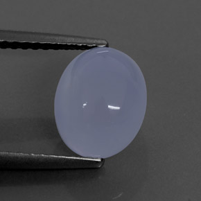 Calcédoine bleue naturelle transparent, 2,70 ct, transparent / translucide