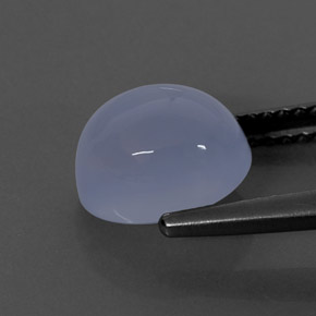 Calcédoine bleue naturelle transparent, 2,70 ct, transparent / translucide