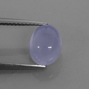 Calcédoine bleue naturelle transparent, 2,55 ct, transparent / translucide