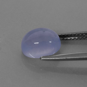 Calcédoine bleue naturelle transparent, 2,55 ct, transparent / translucide