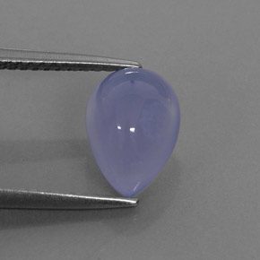 Calcédoine Bleu lavande naturelle Transparent, 2.40 ct, Transparent / Translucide