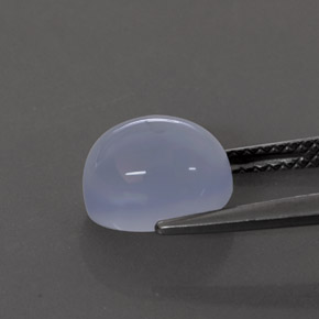 Calcédoine bleue naturelle transparent, 3,07 ct, transparent / translucide