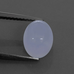 Calcédoine bleue naturelle transparent, 3,07 ct, transparent / translucide