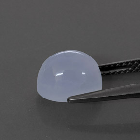 Calcédoine bleue naturelle transparent, 3,07 ct, transparent / translucide