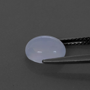 Calcédoine bleue naturelle transparent, 1,97 ct, transparent / translucide