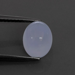 Calcédoine bleue naturelle transparent, 2,84 ct, transparent / translucide
