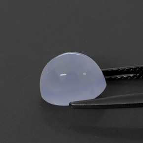 Calcédoine bleue naturelle transparent, 2,84 ct, transparent / translucide
