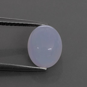 Calcédoine bleue naturelle transparent, 2,82 ct, transparent / translucide