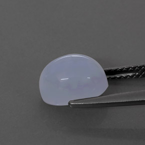 Calcédoine bleue naturelle transparent, 2,82 ct, transparent / translucide