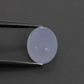 Calcédoine bleue naturelle transparent, 2,33 ct, transparent / translucide