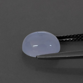 Calcédoine bleue naturelle transparent, 2,33 ct, transparent / translucide