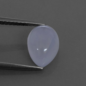 Calcédoine bleue naturelle transparent, 2,47 ct, transparent / translucide