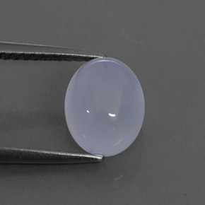 Calcédoine bleue naturelle transparent, 2,50 ct, transparent / translucide