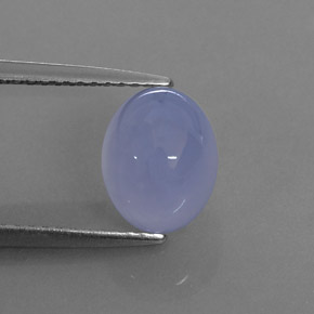 Calcédoine bleue naturelle transparent, 2,74 ct, transparent / translucide