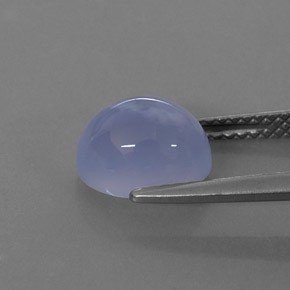 Calcédoine bleue naturelle transparent, 2,74 ct, transparent / translucide