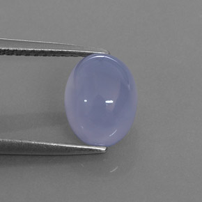 Calcédoine Bleu lavande naturelle Transparent, 2.44 ct, Transparent / Translucide