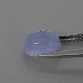 Calcédoine Bleu lavande naturelle Transparent, 2.44 ct, Transparent / Translucide