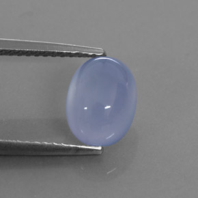 Calcédoine bleue naturelle transparent, 2,43 ct, transparent / translucide