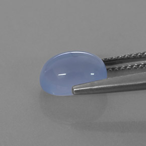 Calcédoine bleue naturelle transparent, 2,43 ct, transparent / translucide