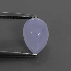 Calcédoine bleue naturelle transparent, 2,84 ct, transparent / translucide