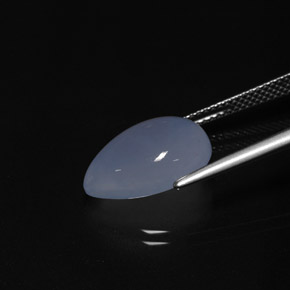 Calcédoine Bleu lavande naturelle Transparent, 5.99 ct, Transparent / Translucide