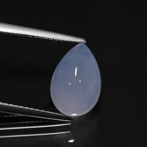 Calcédoine Bleu lavande naturelle Transparent, 3.68 ct, Transparent / Translucide
