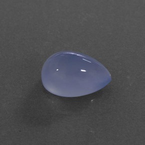 Calcédoine bleue naturelle transparent, 4,24 ct, transparent / translucide