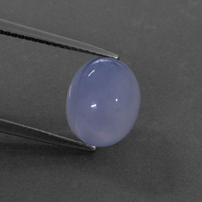 Calcédoine bleue naturelle transparent, 4,35 ct, transparent / translucide