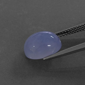 Calcédoine bleue naturelle transparent, 4,35 ct, transparent / translucide