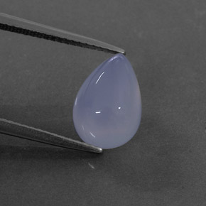 Calcédoine Bleu lavande naturelle Transparent, 4.11 ct, Transparent / Translucide