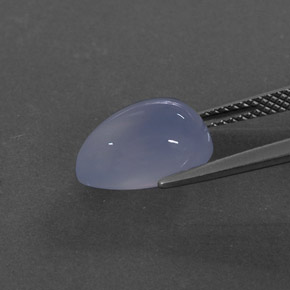 Calcédoine Bleu lavande naturelle Transparent, 4.11 ct, Transparent / Translucide