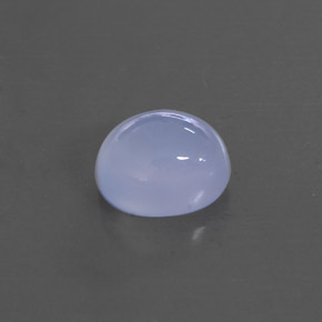 Calcédoine Bleu lavande naturelle Transparent, 3.99 ct, Transparent / Translucide