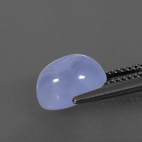 Calcédoine bleue naturelle transparent, 3,77 ct, transparent / translucide